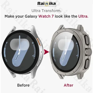 مبدل و محافظ کیس رینیکا مدل SHINE 7Ultra مناسب برای ساعت هوشمند سامسونگ Galaxy Watch 7 44mm