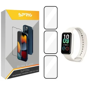 محافظ صفحه نمایش نانو اسپریگ مدل SPG مناسب برای ساعت هوشمند امیزفیت Band 7 بسته سه عددی