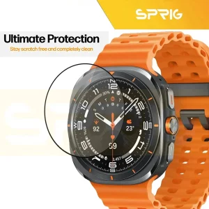 محافظ صفحه نمایش اسپریگ مدل Pmma-SPG مناسب برای ساعت هوشمند سامسونگ Galaxy Watch 7 Ultra 47mm بسته دو عددی