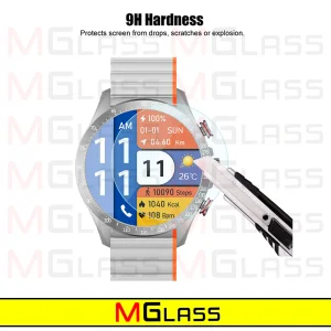 محافظ صفحه نمایش شیشه‌ای ام‌گلس مدل Glass-MG مناسب برای ساعت هوشمند گلوریمی M2 بسته دو عددی
