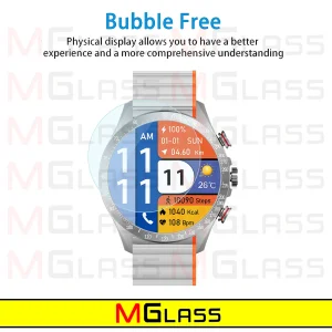 محافظ صفحه نمایش شیشه‌ای ام‌گلس مدل Glass-MG مناسب برای ساعت هوشمند گلوریمی M2 بسته دو عددی