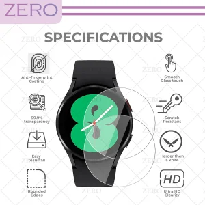 محافظ صفحه نمایش شیشه‌ای زیرو مدل SH-ZR مناسب برای ساعت هوشمند سامسونگ Galaxy watch 6 Classic 47mm بسته سه عددی
