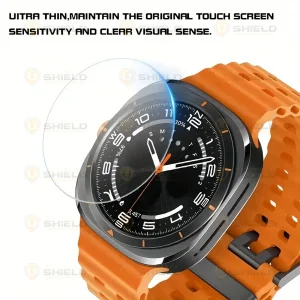 محافظ صفحه نمایش شیشه‌ای آلتیمیت شیلد مدل Glass-UL مناسب برای ساعت هوشمند سامسونگ Galaxy Watch 7 Ultra 47mm بسته دو عددی