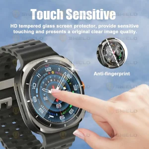 محافظ صفحه نمایش شیشه‌ای آلتیمیت شیلد مدل Glass-UL مناسب برای ساعت هوشمند سامسونگ Galaxy Watch 7 Ultra 47mm بسته دو عددی
