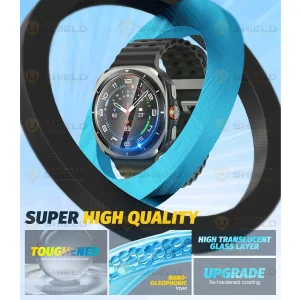 محافظ صفحه نمایش شیشه‌ای آلتیمیت شیلد مدل Glass-UL مناسب برای ساعت هوشمند سامسونگ Galaxy Watch 7 Ultra 47mm بسته دو عددی