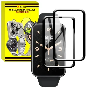 محافظ صفحه نمایش نانو ام‌گلس مدل GLS-Pmma مناسب برای ساعت هوشمند شیائومی Mi Band 7 Pro 44mm بسته دو عددی