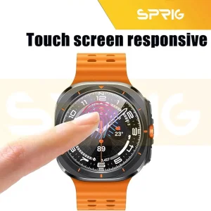 محافظ صفحه نمایش شیشه ای اسپریگ مدل SPG مناسب برای ساعت هوشمند سامسونگ Galaxy watch 7 Ultra بسته دو عددی