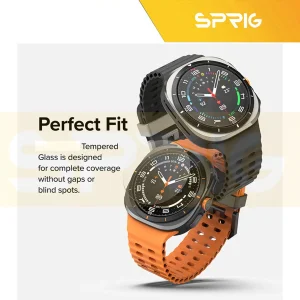 محافظ صفحه نمایش شیشه ای اسپریگ مدل SPG مناسب برای ساعت هوشمند سامسونگ Galaxy watch 7 Ultra بسته دو عددی
