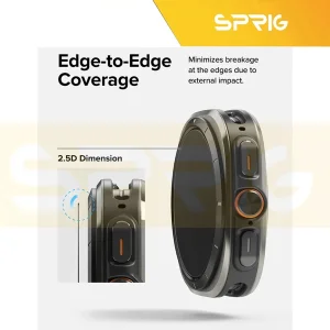 محافظ صفحه نمایش شیشه ای اسپریگ مدل SPG مناسب برای ساعت هوشمند سامسونگ Galaxy watch 7 Ultra بسته دو عددی