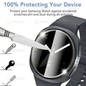 محافظ صفحه نمایش آلتیمیت شیلد مدل SH-UL مناسب برای ساعت هوشمند سامسونگ Galaxy Watch 9 44mm بسته دو عددی