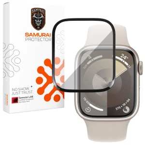 محافظ صفحه نمایش سامورایی مدل Pama مناسب برای ساعت هوشمند اپل Watch Series 7 41mm / Series 8 41mm / Series 9 41mm