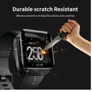 محافظ صفحه نمایش بادیگارد مدل PMMA مناسب برای ساعت هوشمند فیت بیت 1 Versa