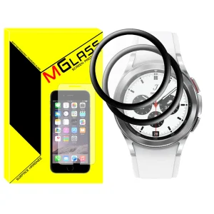 محافظ صفحه نمایش نانو ام‌گلس مدل Pmma-MG مناسب برای ساعت هوشمند سامسونگ Galaxy Watch 4 Classic 46mm بسته دو عددی