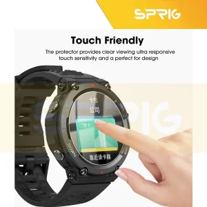 محافظ صفحه نمایش اسپریگ مدل SH-SP مناسب برای ساعت هوشمند هپی تاچ K56 / K56 Pro / K56 Ultra بسته دو عددی
