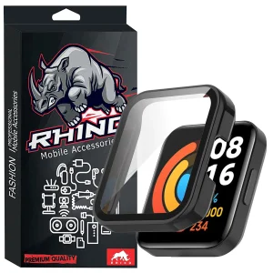 کاور راینو مدل R-CG مناسب برای ساعت هوشمند شیائومی Redmi Watch 2 Lite / Mi Watch 2 Lite به همراه محافظ صفحه نمایش