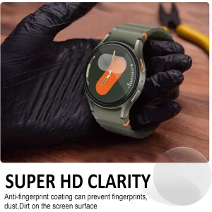 محافظ صفحه نمایش شیشه ای بادیگارد مدل GW مناسب برای ساعت هوشمند سامسونگ Galaxy Watch 7 40 mm بسته 3 عددی