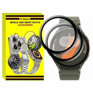 محافظ صفحه نمایش نانو ام‌گلس مدل Pmma-MG مناسب برای ساعت هوشمند سامسونگ Galaxy Watch 7 44mm بسته دو عددی
