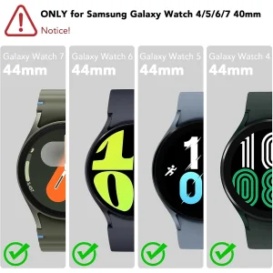 محافظ صفحه نمایش شیشه ای بادیگارد مدل GW مناسب برای ساعت هوشمند سامسونگ Galaxy Watch 7 44 mm بسته 3 عددی