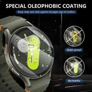 محافظ صفحه نمایش شیشه ای بادیگارد مدل GW مناسب برای ساعت هوشمند سامسونگ Galaxy Watch 7 44 mm بسته 3 عددی