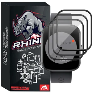 محافظ صفحه نمایش راینو مدل PMMA مناسب برای ساعت هوشمند ناتینگ CMF Watch Pro بسته 3 عددی