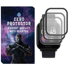 محافظ صفحه نمایش نانو زیرو مدل NZO مناسب برای ساعت هوشمند امیزفیت Bip 3 Pro بسته سه عددی