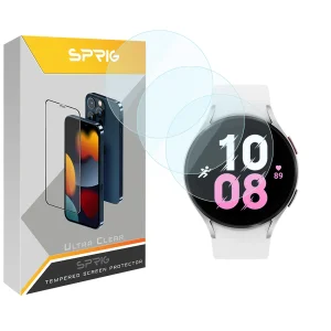 محافظ صفحه نمایش شیشه ای اسپریگ مدل SPG مناسب برای ساعت هوشمند سامسونگ Galaxy watch 5 Pro 45mm بسته سه عددی