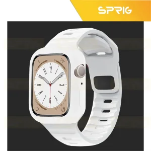 بند اسپریگ مدل Spig Protection مناسب برای اپل واچ سری 7/8/9 سایز 45 میلی متری به همراه کاور