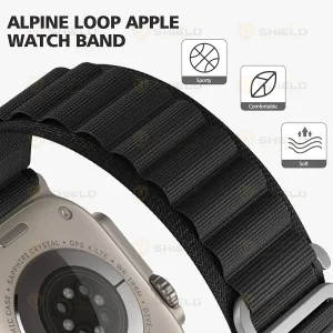 بند آلتیمیت شیلد مدل Alpine Rugged مناسب برای اپل واچ سری SE2021/7/8/9 سایز 41mm به همراه کاور
