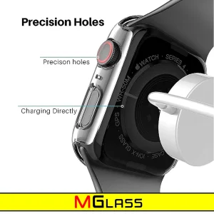 کاور ام‌گلس مدل MG-360 مناسب برای اپل واچ Series 8 Aluminum 41mm / Series 7 Aluminum 41mm به همراه محافظ صفحه نمایش