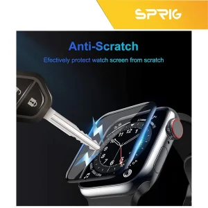 محافظ صفحه نمایش نانو اسپریگ مدل Pmma-SPG مناسب برای اپل واچ Series 9 45 میلیمتری بسته سه عددی
