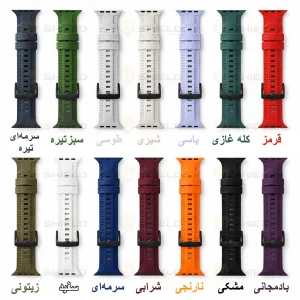 بند آلتیمیت شیلد مدل Tire Silic مناسب برای اپل واچ 41 میلی متری سری 7/8/9