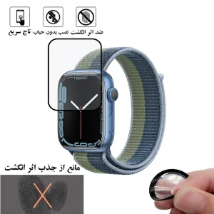 محافظ صفحه نمایش نانو گلس استار مدل PMMAWATCH مناسب برای اپل واچ Series 7 Aluminum 41 mm