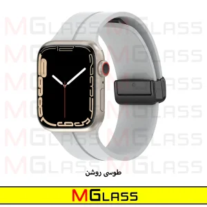 بند ام‌گلس مدل Magnetic-MG مناسب برای اپل واچ Series 8 45mm / Series 7 45mm / Series 9 45mm