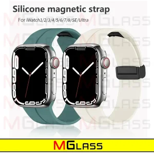 بند ام‌گلس مدل Magnetic-MG مناسب برای اپل واچ Series 8 45mm / Series 7 45mm / Series 9 45mm