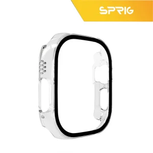 کاور اسپریگ مدل Clear مناسب برای اپل واچ Ultra 49 میلیمتری به همراه محافظ صفحه نمایش
