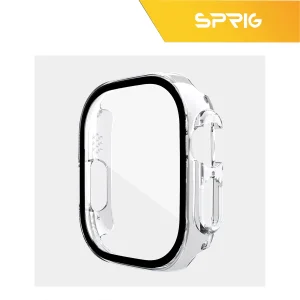 کاور اسپریگ مدل Clear مناسب برای اپل واچ Ultra 49 میلیمتری به همراه محافظ صفحه نمایش