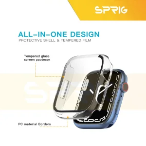 بند اسپریگ مدل Ocean Mix Guard مناسب برای اپل واچ Series SE 2022 Aluminum Case 44mm / SE 2021 Aluminum Case 44mm / Series 5 44mm / Series 6 44mm / SE 44mm به همراه کاور