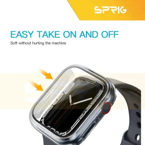 بند اسپریگ مدل Ocean Mix Guard مناسب برای اپل واچ Series SE 2022 Aluminum Case 44mm / SE 2021 Aluminum Case 44mm / Series 5 44mm / Series 6 44mm / SE 44mm به همراه کاور