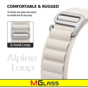 بند ام‌گلس مدل Loop Alpine مناسب برای اپل واچ Ultra 49 میلی متر