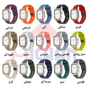 بند میچان مدل Silicone Sport مناسب برای اپل واچ 49 میلی متری سری ULTRA1/ULTRA2/ULTRA3 به همراه کاور
