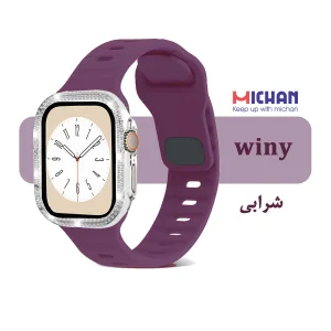 بند میچان مدل Silicone Sport مناسب برای اپل واچ 49 میلی متری سری ULTRA1/ULTRA2/ULTRA3 به همراه کاور