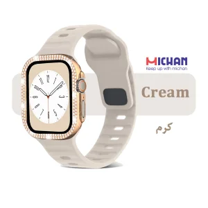 بند میچان مدل Silicone Sport مناسب برای اپل واچ 49 میلی متری سری ULTRA1/ULTRA2/ULTRA3 به همراه کاور