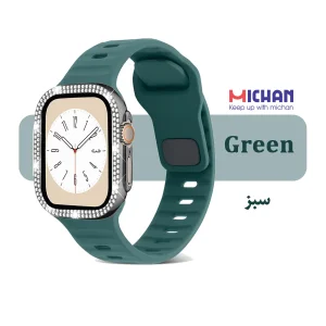 بند میچان مدل Silicone Sport مناسب برای اپل واچ 49 میلی متری سری ULTRA1/ULTRA2/ULTRA3 به همراه کاور
