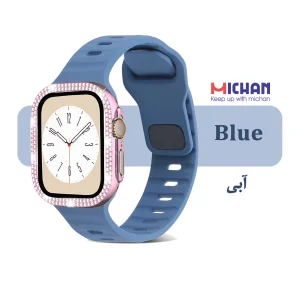 بند میچان مدل Silicone Sport مناسب برای اپل واچ 49 میلی متری سری ULTRA1/ULTRA2/ULTRA3 به همراه کاور
