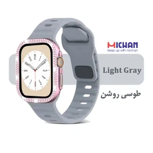 بند میچان مدل Silicone Sport مناسب برای اپل واچ 49 میلی متری سری ULTRA1/ULTRA2/ULTRA3 به همراه کاور