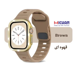 بند میچان مدل Silicone Sport مناسب برای اپل واچ 49 میلی متری سری ULTRA1/ULTRA2/ULTRA3 به همراه کاور