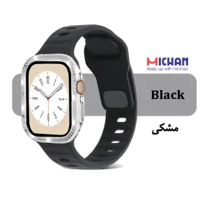 بند میچان مدل Silicone Sport مناسب برای اپل واچ 49 میلی متری سری ULTRA1/ULTRA2/ULTRA3 به همراه کاور