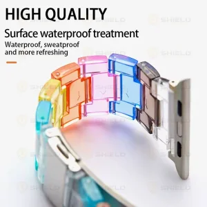 بند آلتیمیت شیلد مدل Crystal Hue Slim مناسب برای اپل واچ 42/44 میلی متری سری 1/2/3/4/5/6/SE/SE2/SE3
