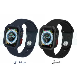 بند آکوآرا مدل Belt Hexa مناسب برای اپل واچ 45/44 میلیمتری سری 1/2/3/4/5/6/SE/SE2/SE3 به همراه کاور