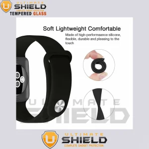 بند آلتیمیت شیلد مدل Soft-Guard-UL مناسب برای اپل واچ سری 4/5/6/Se سایز 40 میلی متری به همراه کاور